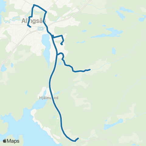 Västtrafik Maryd—Valhallagatan map