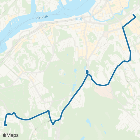 Västtrafik Heden—Fyrktorget map