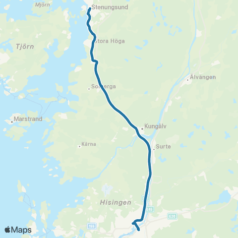 Västtrafik Stenungsunds Station—Nils Ericson Terminalen map