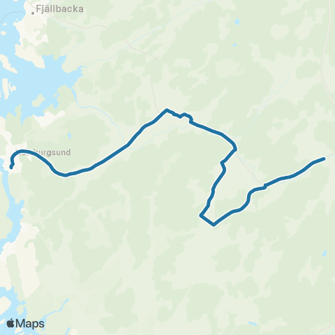 Västtrafik Hamburgsund Centrum—Bodeland map