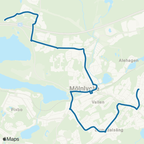 Västtrafik Säteriet—Häggvägen map