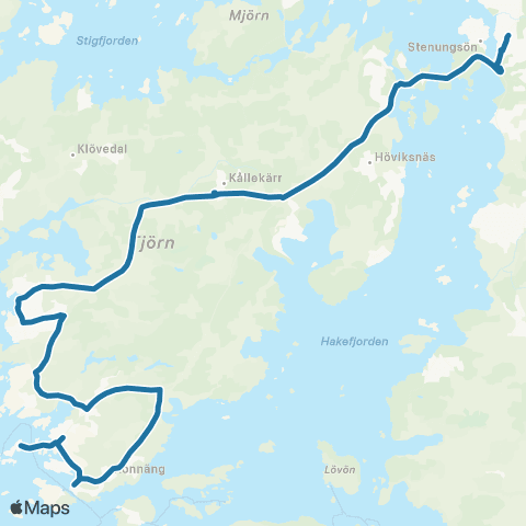 Västtrafik Rönnängs Brygga—Stenungsunds Station map