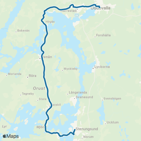 Västtrafik Kampenhof—Stenungsunds Station map