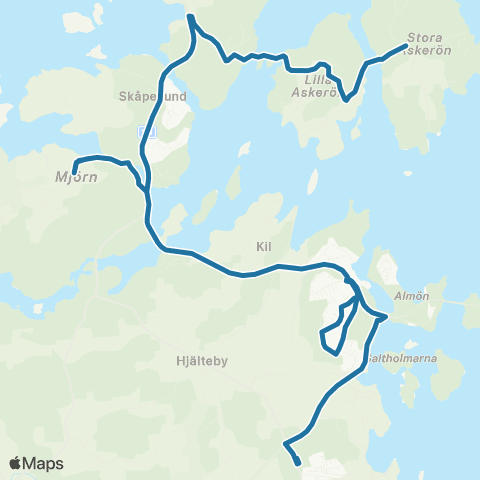 Västtrafik Myggenäs Skola—Stora Askerön map