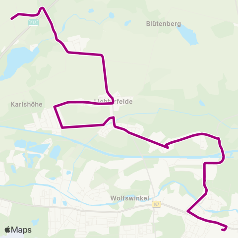 Barnimer Busgesellschaft Clara-Zetkin-Siedlung ↔︎ Busbahnhof map