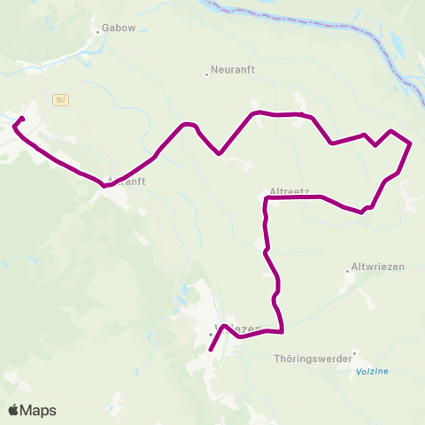 Barnimer Busgesellschaft Thöringswerder ↔︎ Busbahnhof map