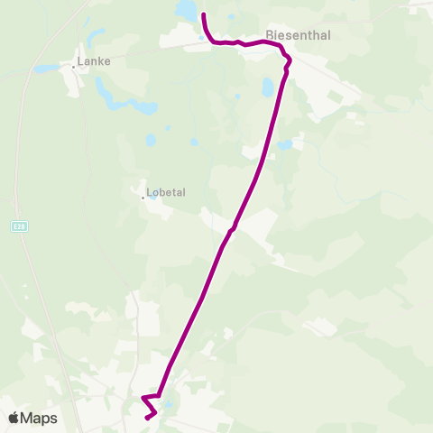 Barnimer Busgesellschaft Wukensee ↔︎ 🅢 Bernau Bf map