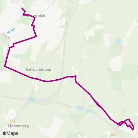 Barnimer Busgesellschaft Hort ↔︎ 🅢 Zepernick map