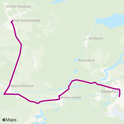 Barnimer Busgesellschaft Fachmarkt ↔︎ Feuerwehr map