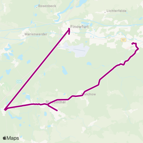 Barnimer Busgesellschaft Wendestelle Ambulatorium ↔︎ Busbahnhof map