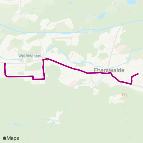 Barnimer Busgesellschaft Kleiner Stern ↔︎ Ostend map