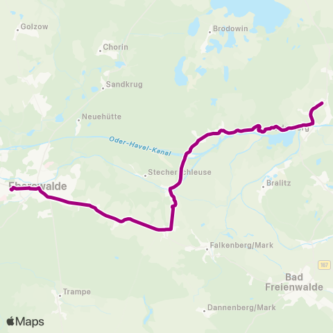 Barnimer Busgesellschaft AM Friedenshain ↔︎ Busbahnhof map