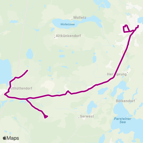 Barnimer Busgesellschaft AM Markt ↔︎ Joachimsthal map