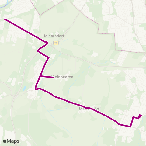Verkehrsgesellschaft Teltow-Fläming 🅢 Teltow Stadt ↔︎ Denkmal map