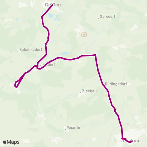 Regionale Verkehrsgesellschaft Dahme-Spreewald Markt ↔︎ Busbahnhof map