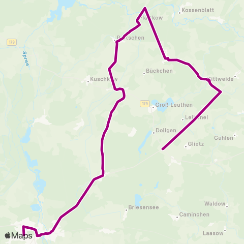 Regionale Verkehrsgesellschaft Dahme-Spreewald  map