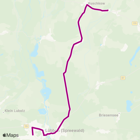 Regionale Verkehrsgesellschaft Dahme-Spreewald Schule ↔︎ Kita map