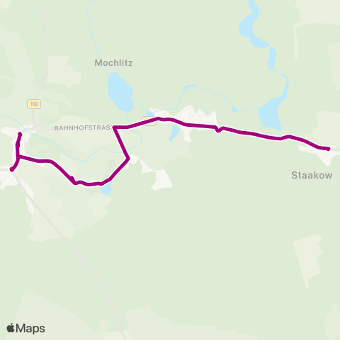 Regionale Verkehrsgesellschaft Dahme-Spreewald Markt ↔︎ Leeskow (Bei Lieberose) map