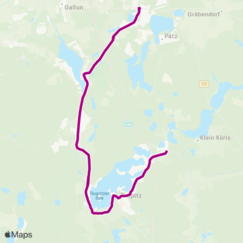 Regionale Verkehrsgesellschaft Dahme-Spreewald  map