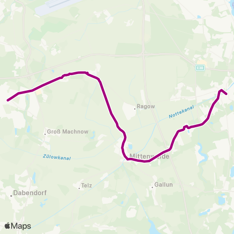 Regionale Verkehrsgesellschaft Dahme-Spreewald  map