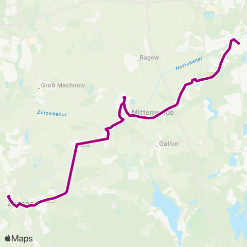 Regionale Verkehrsgesellschaft Dahme-Spreewald  map