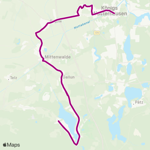 Regionale Verkehrsgesellschaft Dahme-Spreewald Yorckstr. ↔︎ 🅢 Königs Wusterhausen Bhf map
