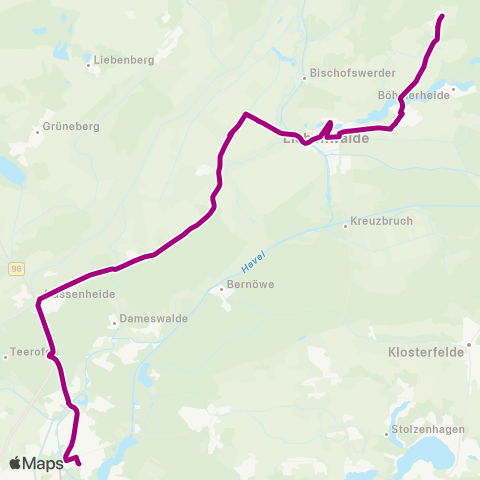 Oberhavel Verkehrsgesellschaft Wendestelle ↔︎ 🅢 Oranienburg Bhf map
