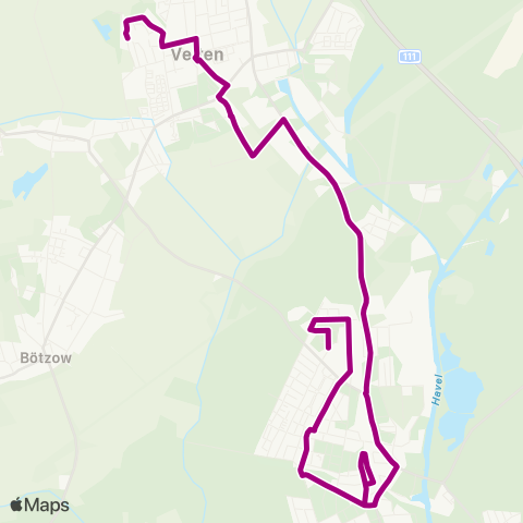 Oberhavel Verkehrsgesellschaft Alsdorfer Str. ↔︎ Hedwigpromenade map