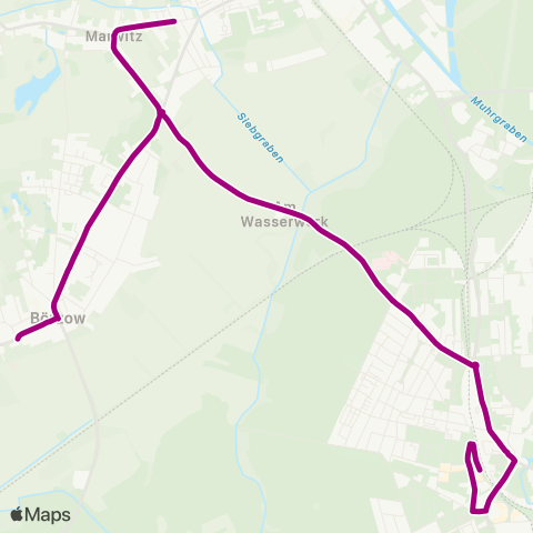 Oberhavel Verkehrsgesellschaft Schule ↔︎ 🅢 Hennigsdorf Bhf map