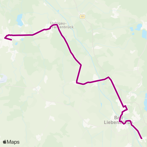 Verkehrsmanagement Elbe-Elster Falkenberg ↔︎ Busbahnhof map