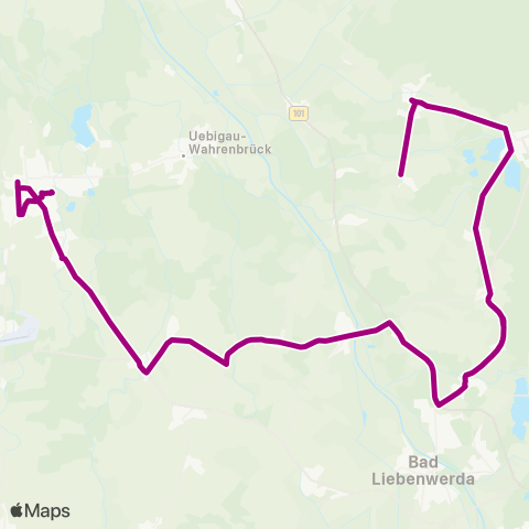 Verkehrsmanagement Elbe-Elster Schule ↔︎ Gasthaus map