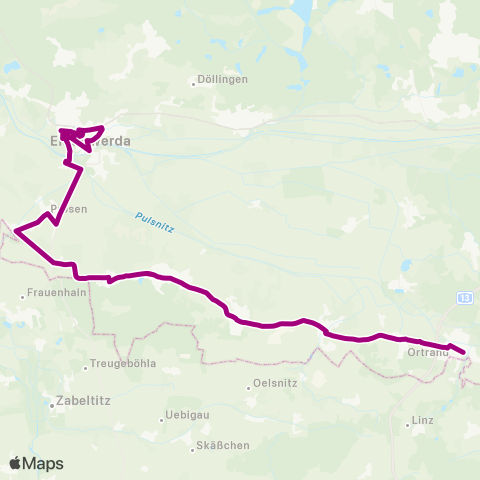 Verkehrsmanagement Elbe-Elster  map