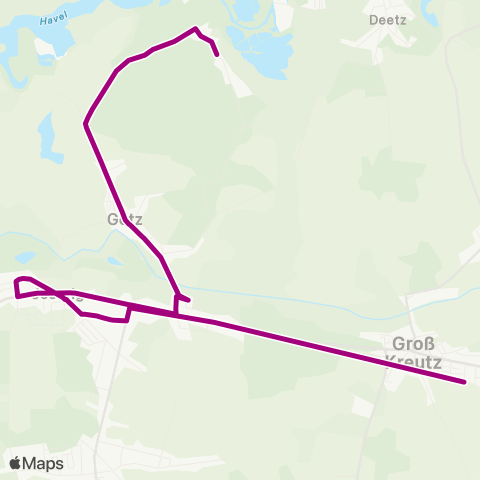 Fritz Behrendt Götzer Berge ↔︎ Jeserig map