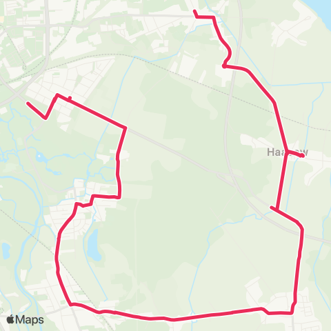 Cottbusverkehr Vorpark ↔︎ Dissenchen Schule map