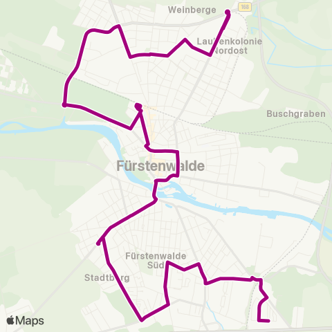 Busverkehr Oder-Spree O-Lilienthal-Str ↔︎ Platz Der Solidarität map