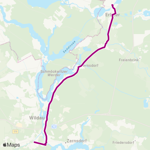 Busverkehr Oder-Spree Königs Wusterhausen ↔︎ 🅢 Erkner map