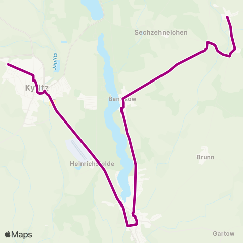 ORP Ostprignitz-Ruppiner Personennahverkehrsgesellschaft Wulkow (Bei Kyritz) ↔︎ Lindenschule map