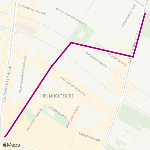 BVG 🅤 Eberswalder Str. (Berlin) ↔︎ Prenzlauer Allee map