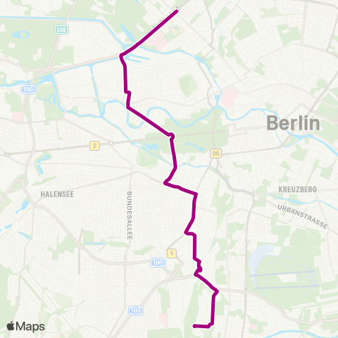 BVG Lindenhof (Berlin) ↔︎ 🅤 Seestr. (Berlin) map