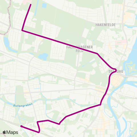 BVG Reimerweg ↔︎ Goldkäferweg (Berlin) map