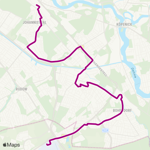 BVG 🅢 Schönefeld (Bei Berlin) ↔︎ 🅢 Schöneweide map