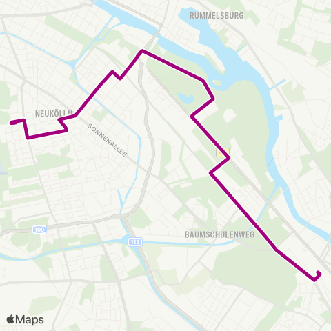 BVG Weisestr. (Berlin) ↔︎ 🅢 Schöneweide map