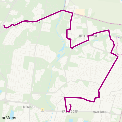 BVG Neuenhagener Str. (Berlin) ↔︎ 🅢 Marzahn (Berlin) map