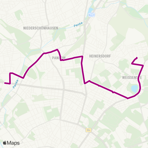 BVG 🅤 Osloer Str. (Berlin) ↔︎ Schwarzelfenweg (Berlin) map