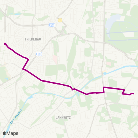 BVG Dardanellenweg (Berlin) ↔︎ Dillenburger Str. (Berlin) map