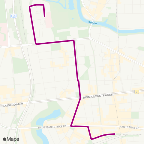 BVG Schlosspark-Klinik (Berlin) ↔︎ 🅤 Wilmersdorfer Str. map