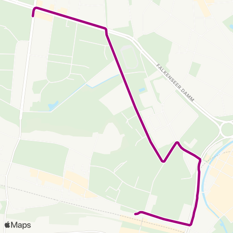 BVG Galenstr. ↔︎ Falkenseer Chaussee map