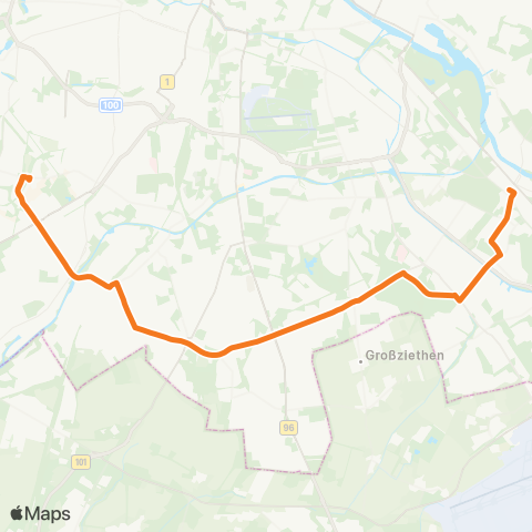 BVG 🅢 Schöneweide ↔︎ 🅤 Dahlem-Dorf (Berlin) map