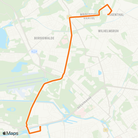 BVG Goerdelersteg (Berlin) ↔︎ Uhlandstr. map