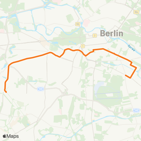 BVG 🅤 Hermannplatz ↔︎ Roseneck (Berlin) map